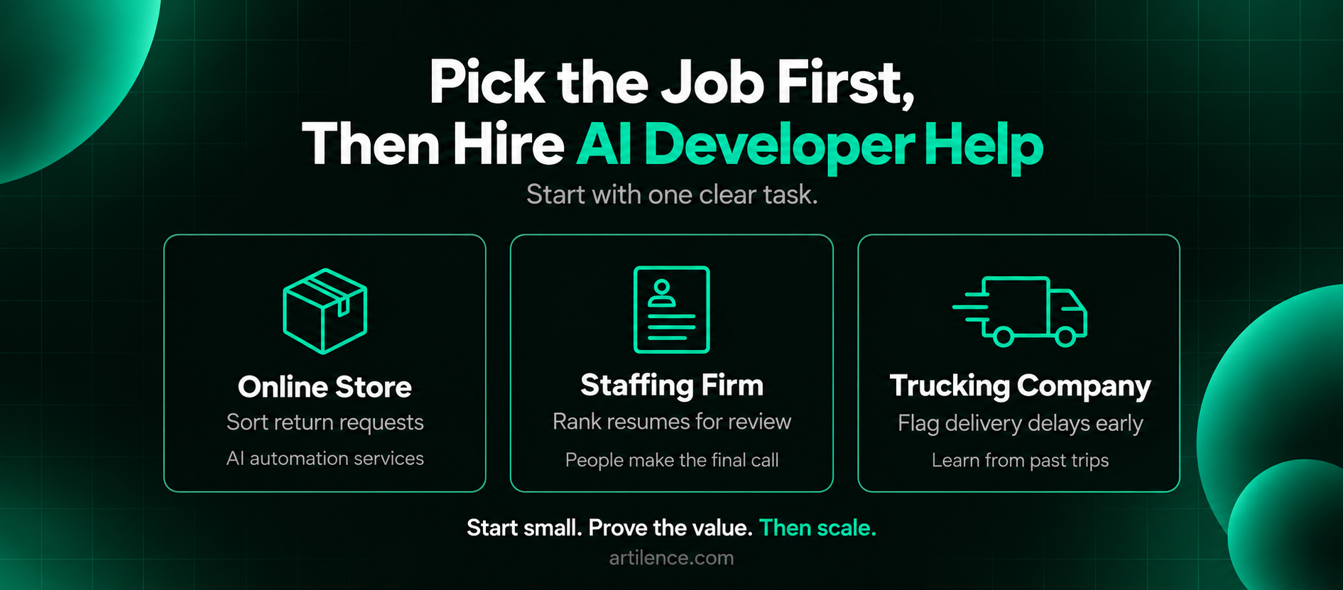 Pick the Job First, Then Hire AI Developer Help