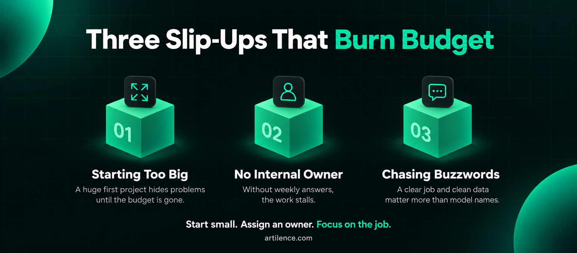 Three Slip-Ups That Burn Budget
