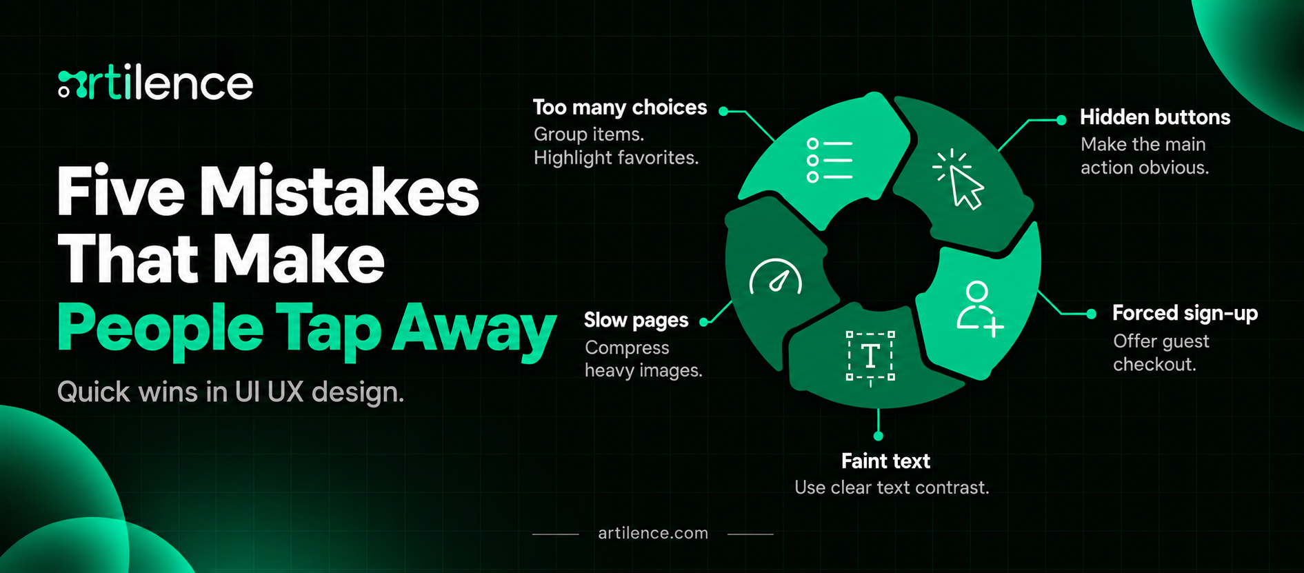 Five Mistakes That Make People Tap Away
